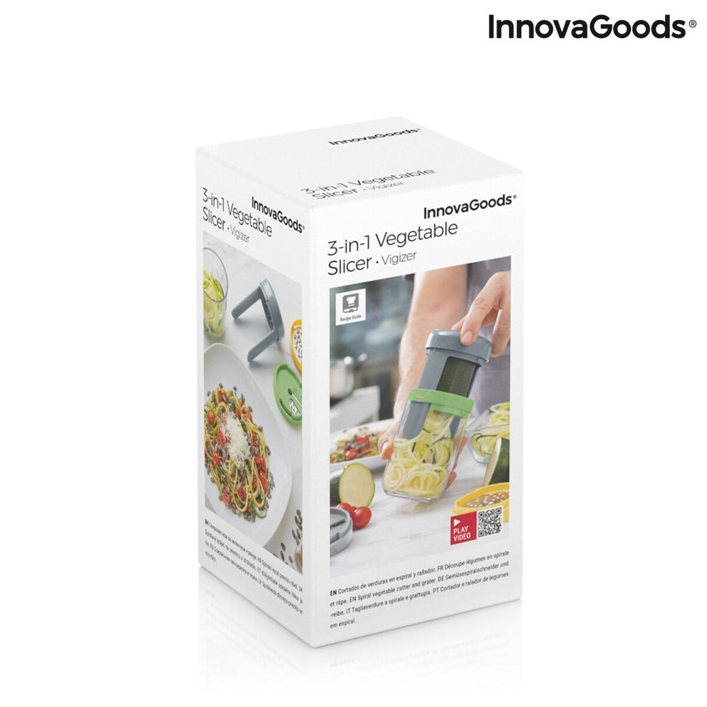 Vegetable Spiral Cutter and Grater with Recipes Vigizer InnovaGoods